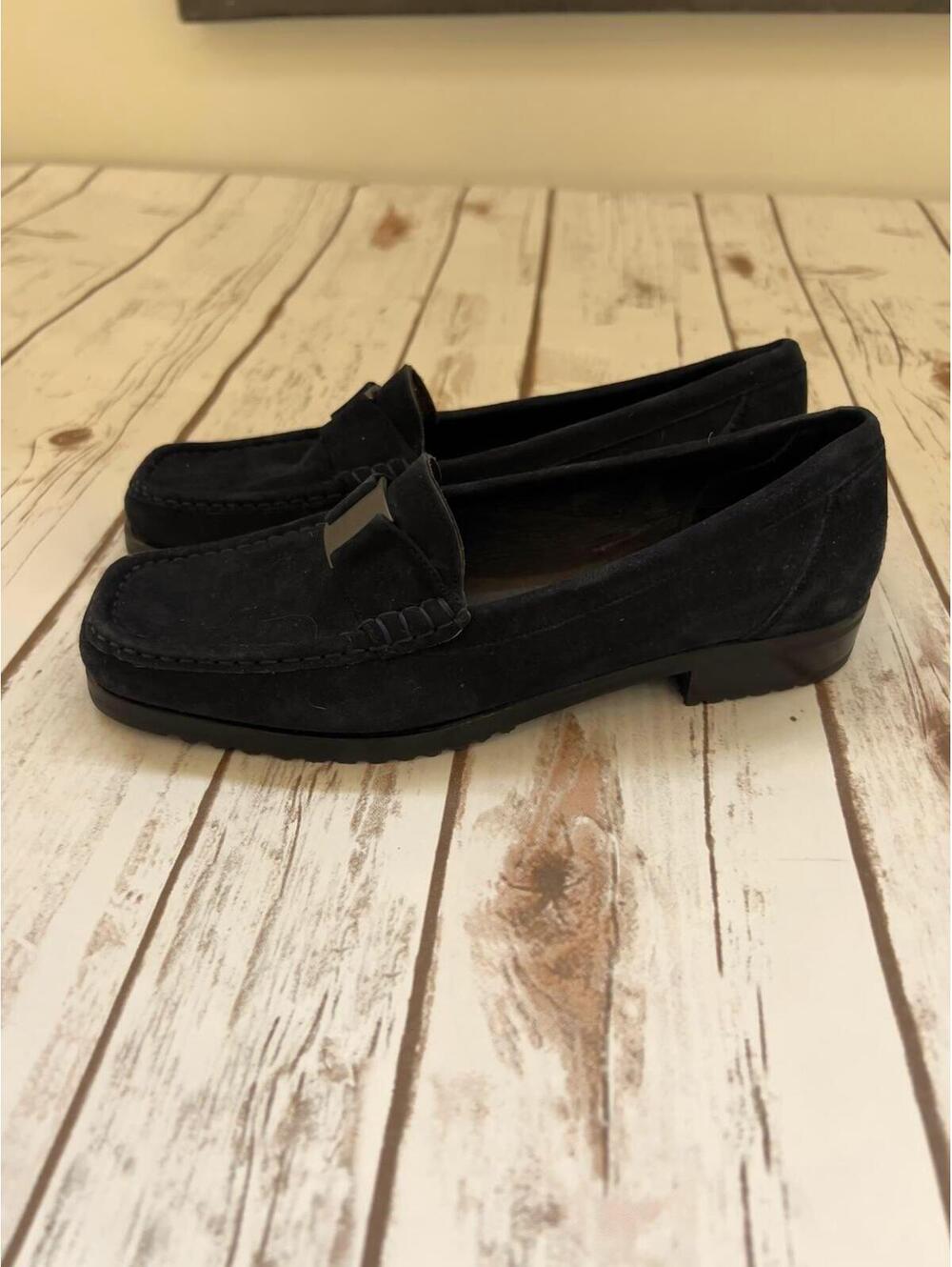 Bally Switzerland Tempest Navy Suede Made in Italy Loafers - 7.5‎ M